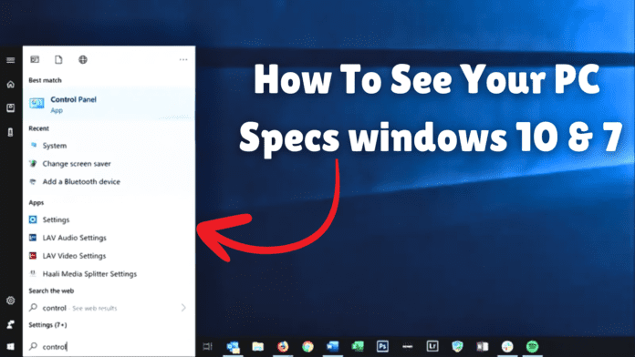 How To See Your PC Specs windows 10 | how to see your pc specs windows 11 | how to see your pc specs | how to see your pc specs windows 7